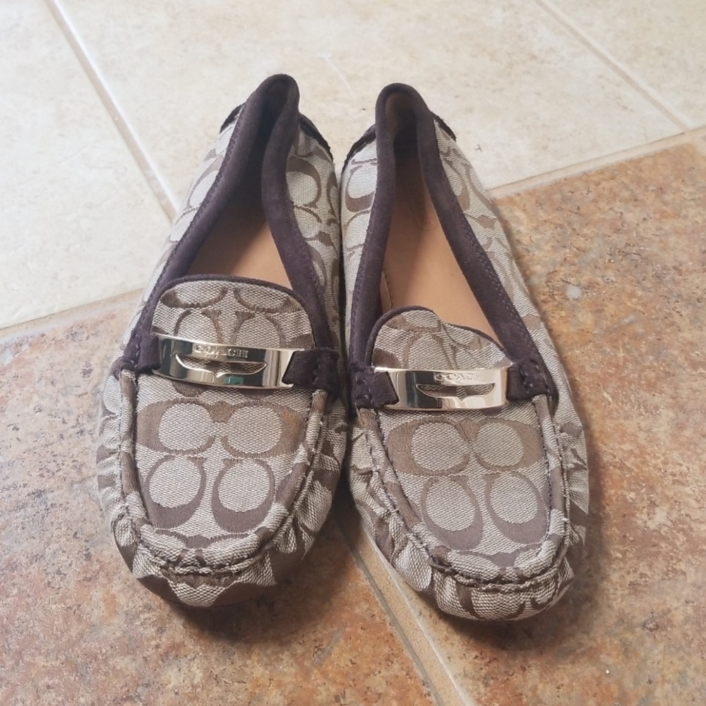 Coach logo loafers NWOT brand new never worn
